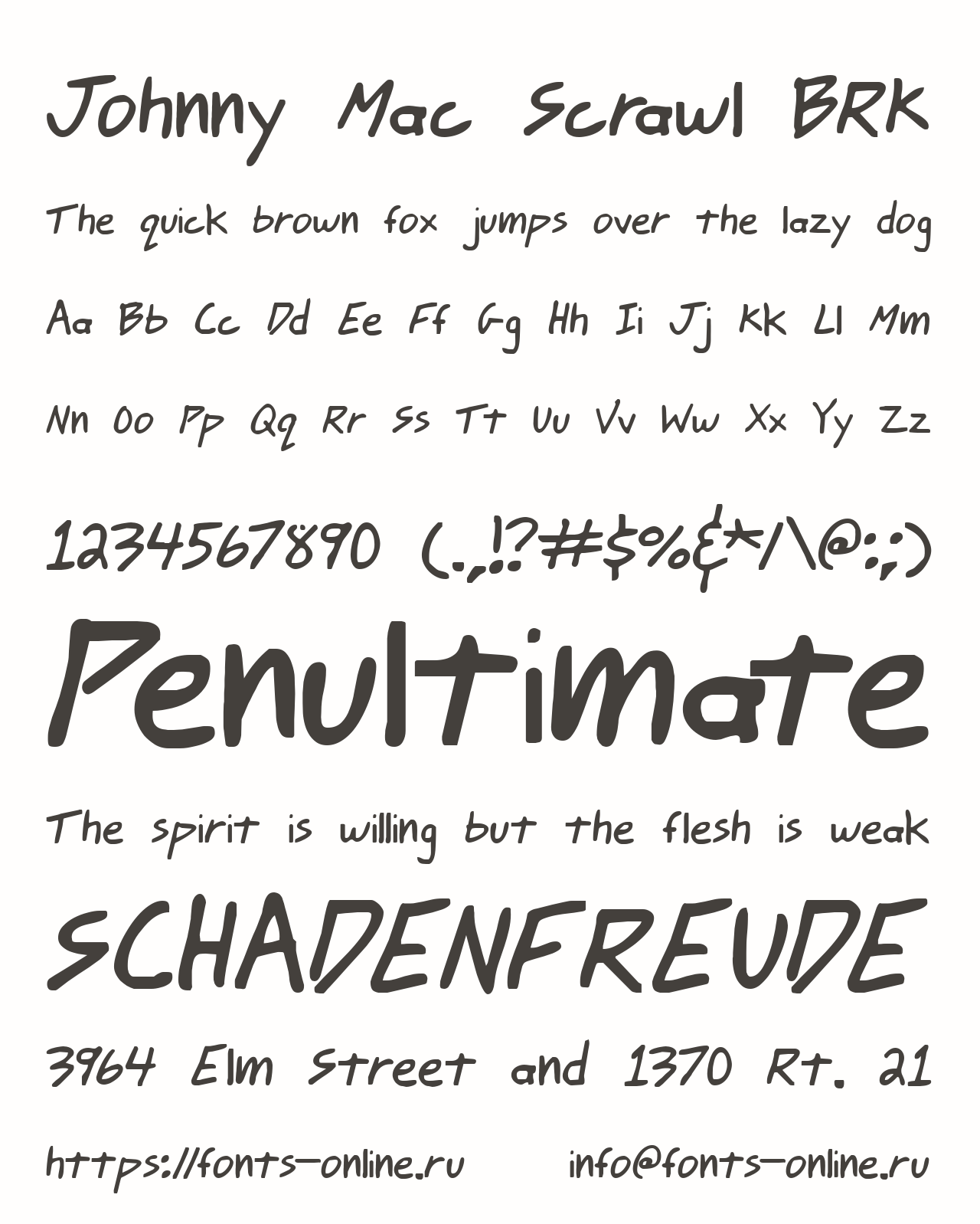 Johnny Mac Scrawl BRK Free Font Download